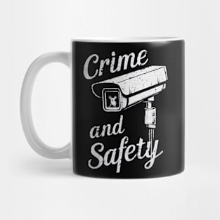 Crime and Safety: Modern Surveillance Design Mug